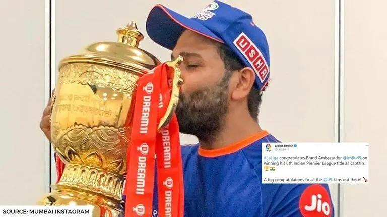 Dream11 IPL Final: LaLiga congratulates brand ambassador Rohit Sharma as Mumbai win trophy Dream11 IPL Final