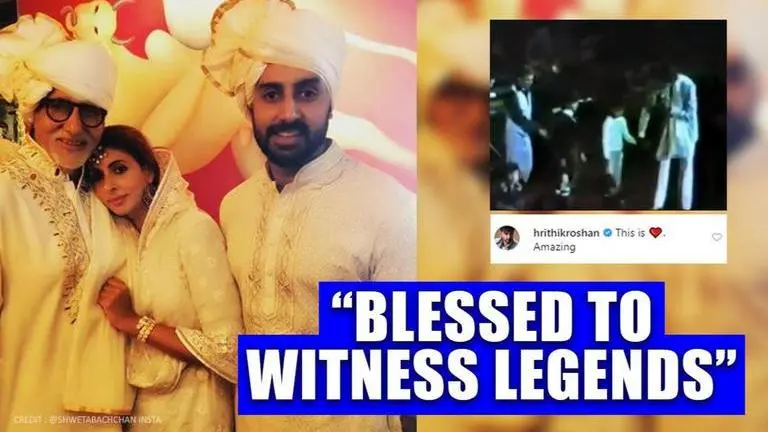 Young Abhishek, Shweta join Big B on stage at concert; anecdote makes celebs say 'amazing' Young Abhishek, Shweta join Big B on stage at concert; anecdote makes celebs say 'amazing'