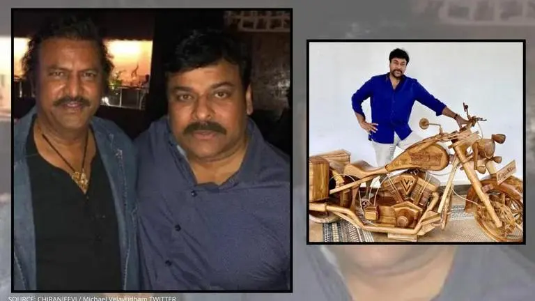 On Chiranjeevi's birthday, Mohan Babu gifts him wooden bike; star responds with a note chiranjeevi's birthday