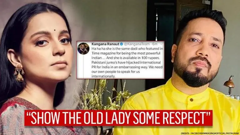 Mika seeks Kangana Ranaut's apology for deleted tweet on farmer protests, calls it 'shame' Mika seeks Kangana Ranaut's apology for deleted tweet on farmer protests, calls it 'shame'