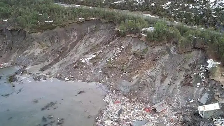 Landslide in Arctic Norway sweeps away 8 homes