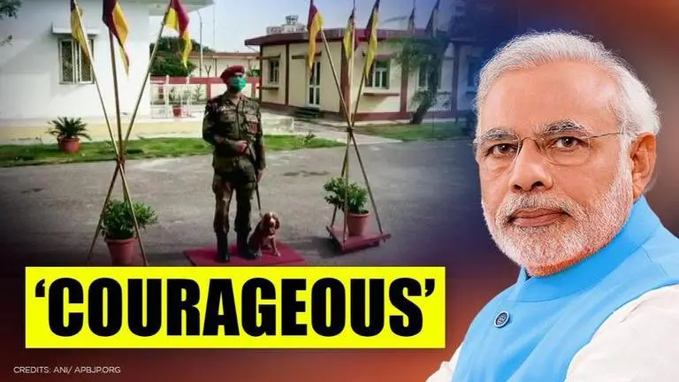 PM Modi lauds Army canines Vida & Sophie's bravery; urges people to adopt Indian bred dogs Modi
