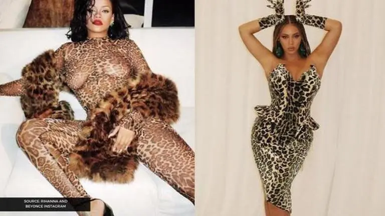 Rihanna vs Beyonce- Who wore animal print dress better? See pictures Rihanna