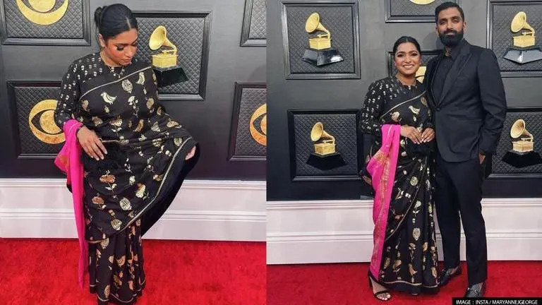 Maryanne J George, Maryanne J George at Grammy awards, Maryanne J George in Masaba Gupta at Grammys, Maryanne J George highlighted south Asian culture