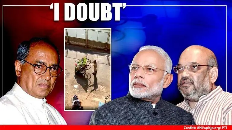 Digvijaya dares 'Modi-Shah ji' to act against Ahmedabad cops for harassing veggie vendors COVID-19
