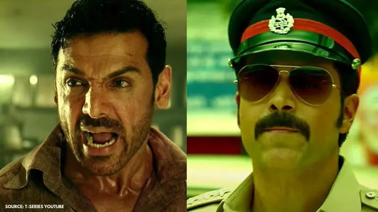 'Mumbai Saga' new poster unveiled, John Abraham & Emraan look fierce in their new avatars Mumbai saga