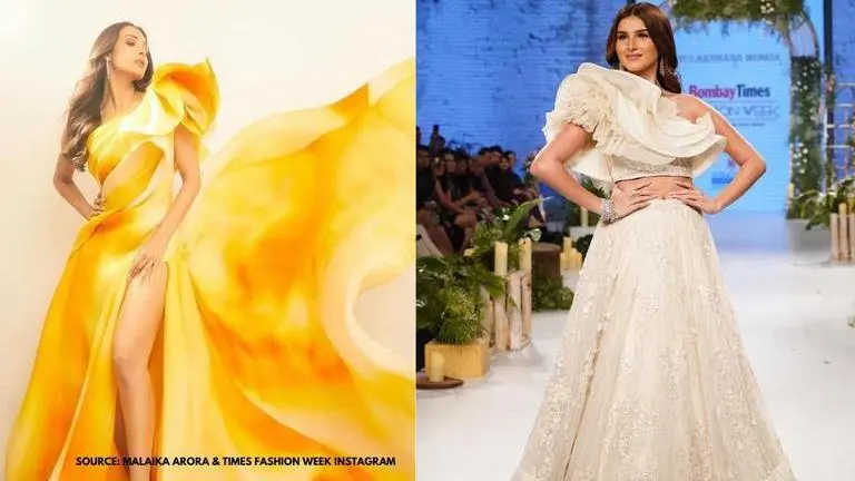 Malaika Arora and Tara Sutaria rock the dramatic shoulder sleeves outfit; See pics Malaika Arora