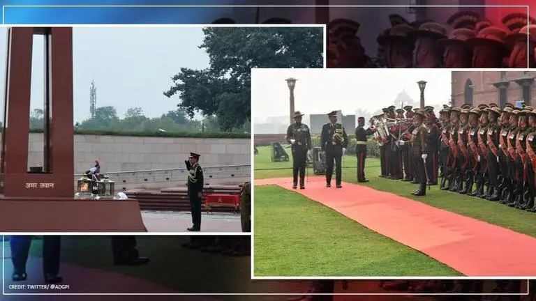 Indian Army VCOAS pays homage to brave soldiers, lays wreath at National War Memorial Indian Army