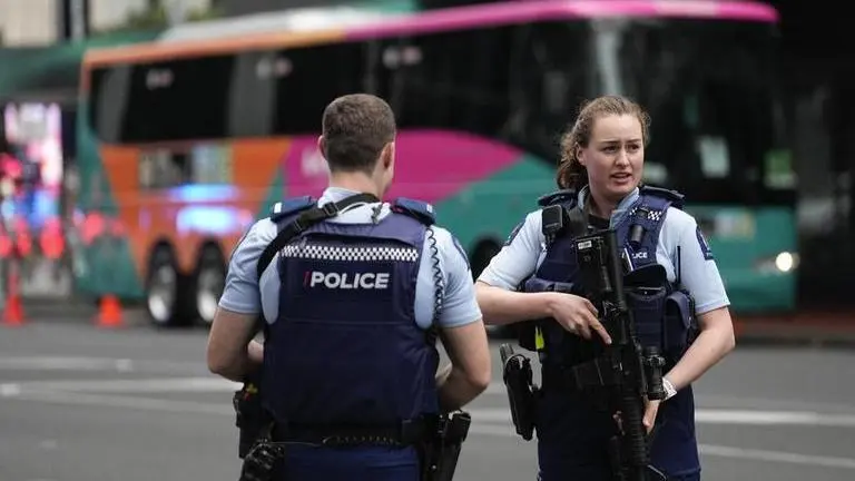 Two killed after gunman opens fire ahead of Women's World Cup tournament in New Zealand New Zealand police officers