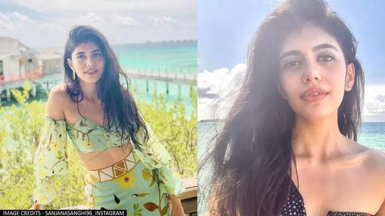 Sanjana Sanghi marks 'quarter-life century' looking magical in Maldives; See photos Sanjana Sanghi