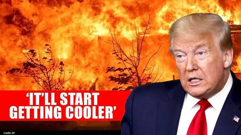 Trump blames Democrat leaders for California wildfires, dismisses climate change as cause Trump