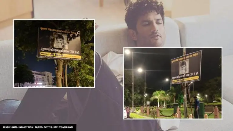 Sushant Singh Rajput death case: Fan plasters hoardings in Delhi, calls for public protest sushant singh rajput's case