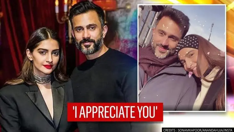 Sonam Kapoor pens appreciation post for Anand, thanks him for being a 'generous partner'