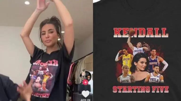 Kim Kardashian roasts sister Kendall Jenner, wears T-shirt featuring her ex-boyfriends Kim Kardashian