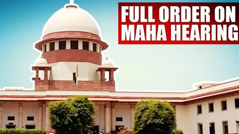 ACCESSED: Supreme Court's full order on Maharashtra's sensational political developments SC