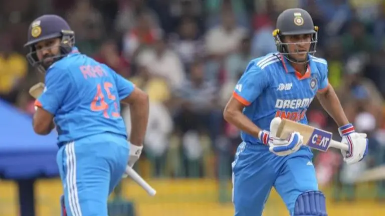 Shubman Gill, Rohit Sharma score sublinae fifties as rain forces match to activate reserve day Shubman Gill, Rohit Sharma