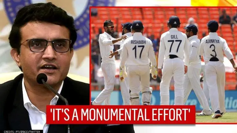 BCCI chief Sourav Ganguly hails India's 'monumental effort' after sealing WTC final berth Sourav Ganguly
