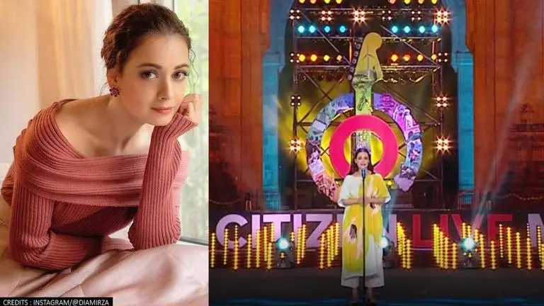 Dia Mirza reacts to Instagram user who asked how much she charged for Global Citizen event Dia Mirza, Global citizen Live event, Priyanka Chopra, Anil Kapoor, Amitabh Bachchan, Ananya Panday