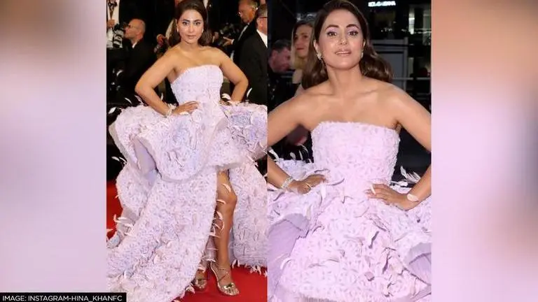 Cannes 2022: Hina Khan's Day 3 look garners fans' attention; they deem her 'gorgeous' Cannes 2022