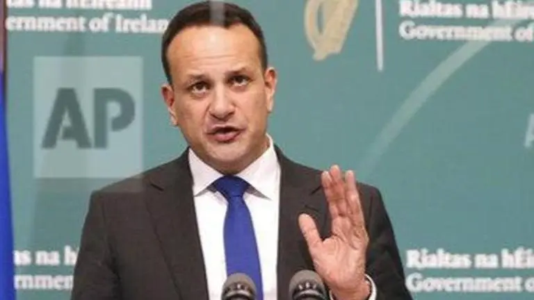 Empty streets in Dublin amid lockdown measures