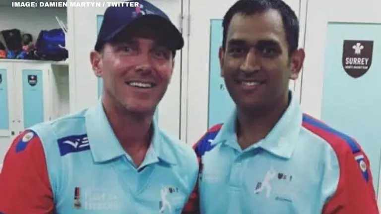 Damien Martyn gets nostalgic while sharing 2015 photo with MS Dhoni, Twitter reacts Damien Martyn