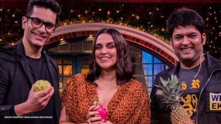Neha Dhupia & Angad Bedi get 'a dose of the best medicine' on 'The Kapil Sharma Show' neha dhupia