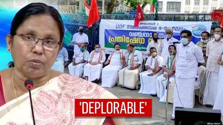 Kerala Cong chief says 'Woman with self-respect will kill self if raped'; then apologises Kerala