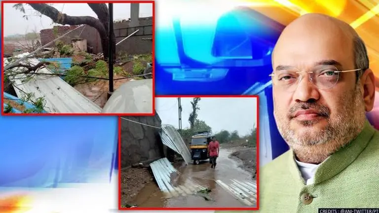 Cyclone Tauktae: Amit Shah dials CMs of Rajasthan, Gujarat & Maharashtra, avers support Amit Shah, Cyclone Tauktae visuals from Gujarat