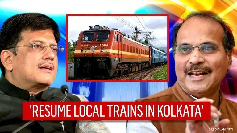 Congress' Adhir Chowdhury urges Railway Minister to resume local trains in West Bengal Congress