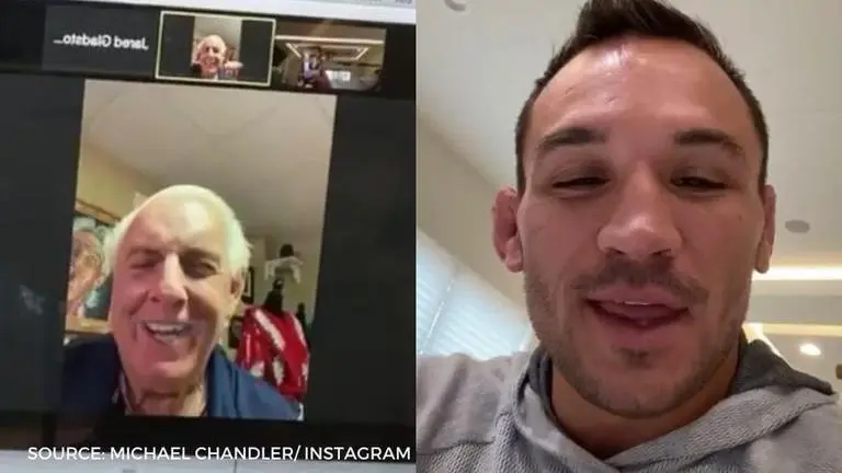 WWE legend Ric Flair calls Michael Chandler, congratulates him for UFC debut win: Watch wwe