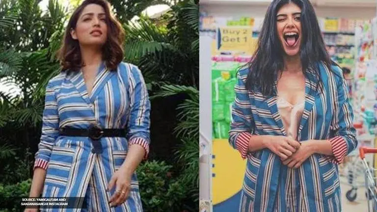 Yami Gautam vs Sanjana Sanjhi: Who styled the striped blazer better? Yami Gautam