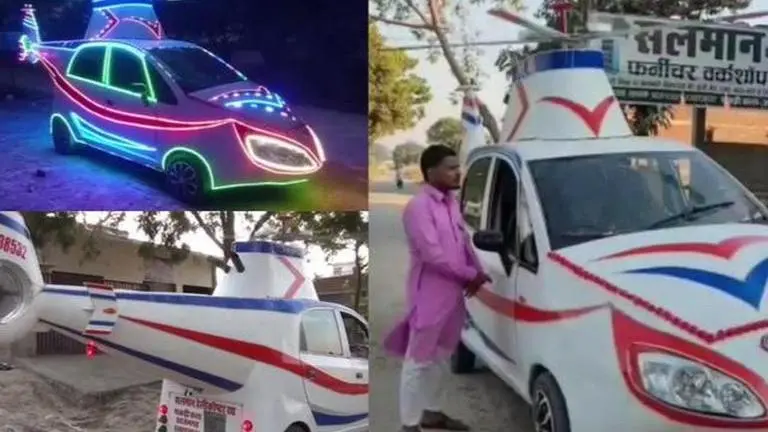 Azamgarh's carpenter makes 'Helicopter'-styled Nano that runs on road Helicopter - nano-styled