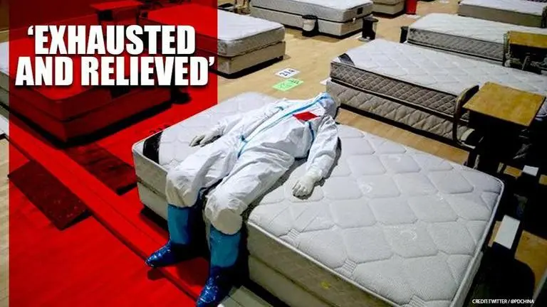 Wuhan: Photo of doctor lying on empty bed of last makeshift hospital goes viral Wuhan