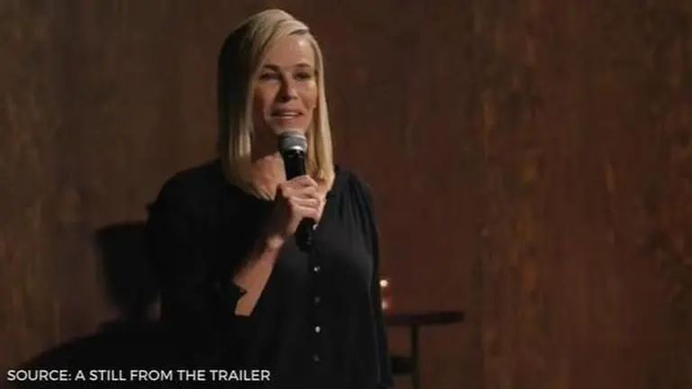 In frame: Chelsea Handler; Source: A still from the Hello, Privilege. It's Me, Chelsea documentary
