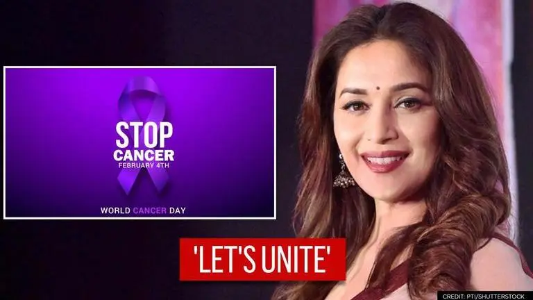 World Cancer Day: Madhuri Dixit spreads awareness, urges fans to unite and support people