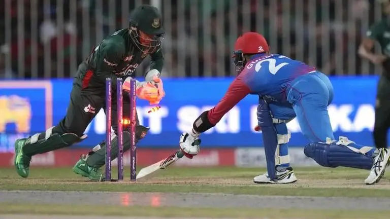 Bangladesh survives Karim Janat's final over hat-trick to win match with boundary - WATCH Bangladesh vs Afghanistan
