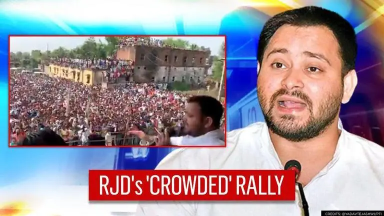 Tejashwi addresses a packed rally in Gaya amid COVID; touts 'Not crowds, Biharis' dreams' Bihar elections
