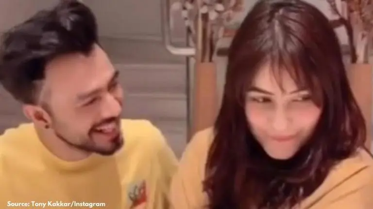 Forget Sidharth Shukla, Shehnaaz Gill flirts with Tony Kakkar in this TikTok video; watch shehnaaz gill