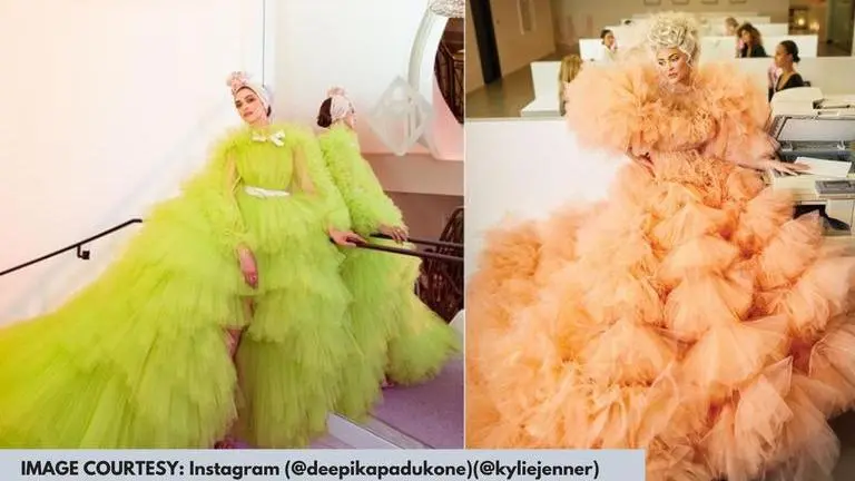Deepika Padukone vs Kylie Jenner; who wore the huge tulle ensemble better? Deepika Padukone