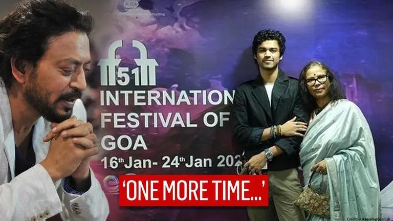 Irrfan's son Babil & wife Sutapa Sikdar attend IFFI Goa, call it a 'Beautiful catharsis' Irrfan