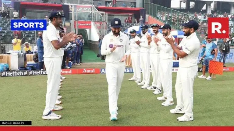Cheteshwar Pujara receives guard of honour by Team India players on his 100th Test; WATCH Cheteshwar Pujara