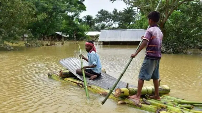 Flood waters continue to recede in Assam; one dead