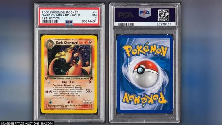 Pokemon Trading Card Game auction lists 1st Edition Dark Charizard up for sale Pokemon Trading Card Game
