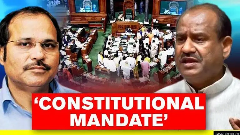 Adhir Chowdhury seeks election of Deputy Lok Sabha Speaker, wants preference for Congress Adhir Ranjan Chowdhury