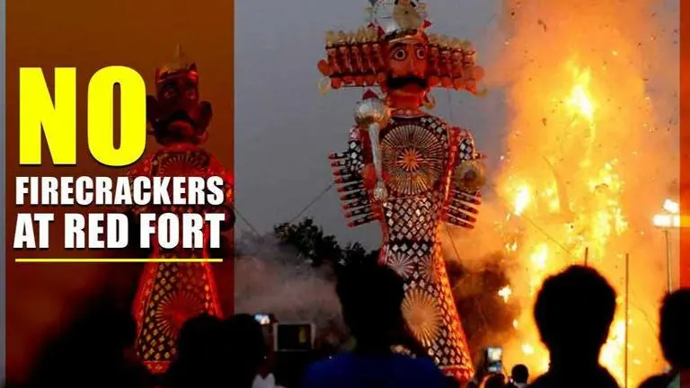 No firecrackers display for Dussehra celebrations at Red Fort Firecrackers