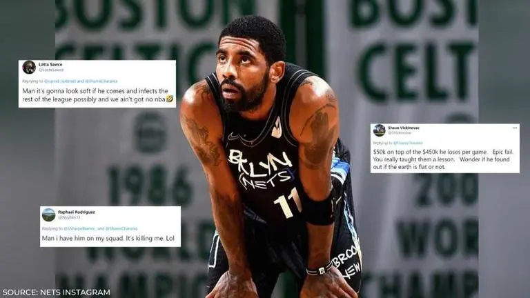 Kyrie Irving fined $50,000 by NBA for partying and violating protocols, fans react kyrie irving fined