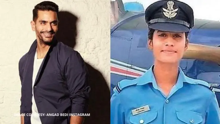 Angad Bedi proudly posts about 'Bharat Ki Beti' Anchal Gangwal who is now an IAF pilot Angad Bedi