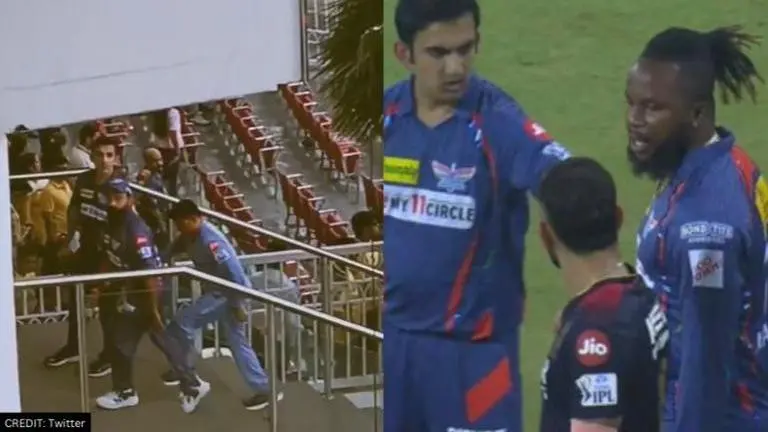 Gautam Gambhir gives death stare to Lucknow crowd chanting Virat Kohli's name: WATCH Gautam Gambhir