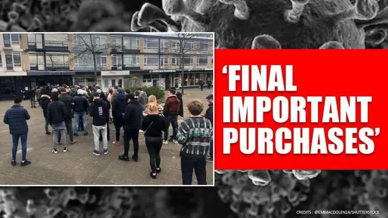 Netherlands: People line up to buy weed after Dutch govt announces lockdown Netherlands