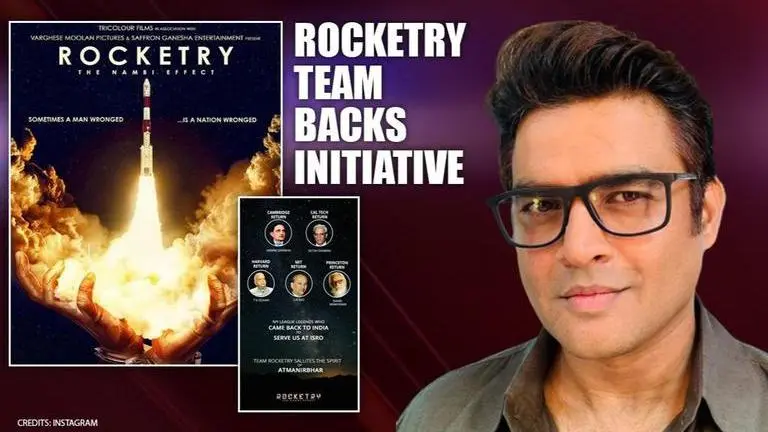 R Madhavan's 'Rocketry' team salutes spirit of Atmanirbhar Bharat in special way